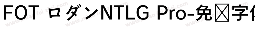 FOT ロダンNTLG Pro字体转换